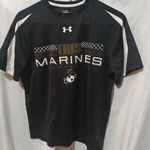 Men’s Under Armour Marine Corps Marines Blue T-Shirt Size: Small